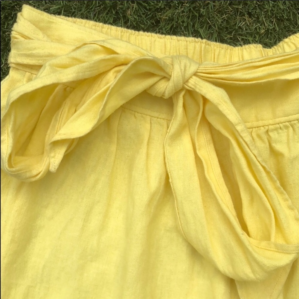 Abound Tie Front Linen Blend High Rise Shorts M - Picture 5 of 8